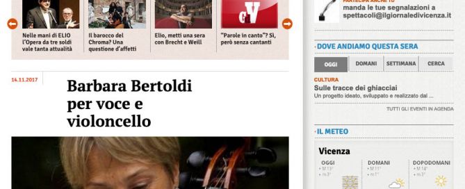 Il Giornale di Vicenza 14/11/2017