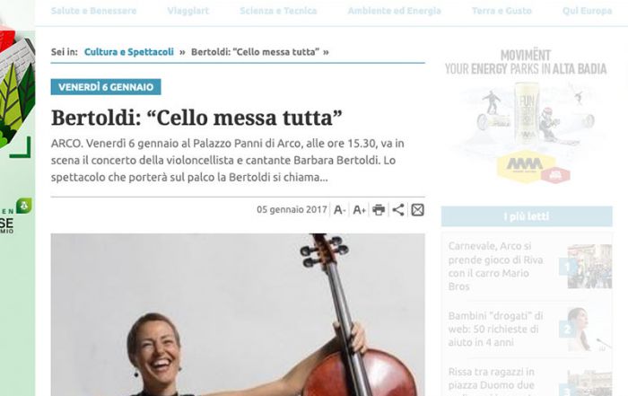 Giornale Trentino 05/01/2017