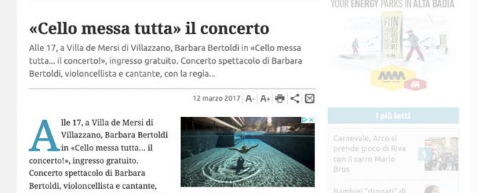Giornale Trentino 12/03/2017