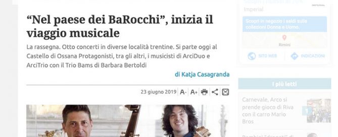 Giornale Trentino 23/06/2019