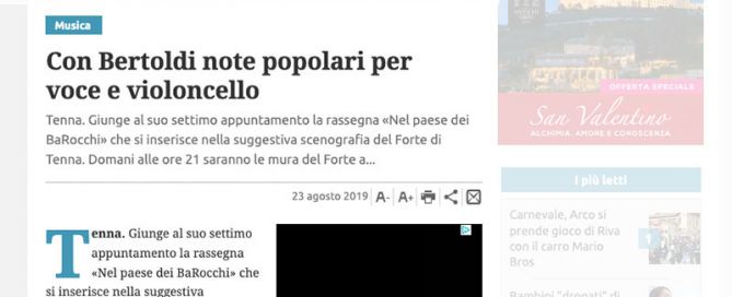 Giornale Trentino 23/08/2019