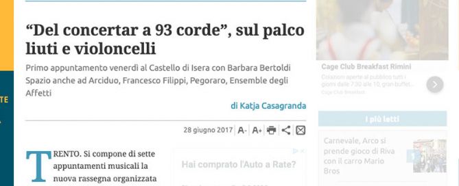 Giornale Trentino 28/06/2017