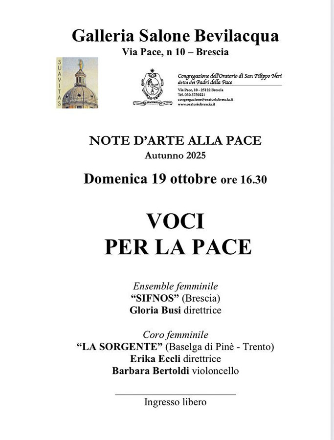 Voci per la pace - 19/10/2025